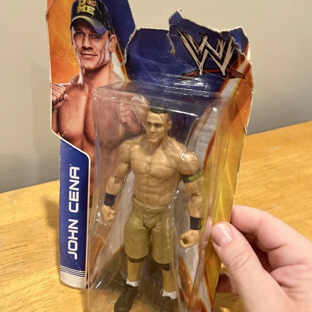 WWE John Cena Mattel Wrestling Action‎ Figure Heavily Damaged Packaging BHL87 K9